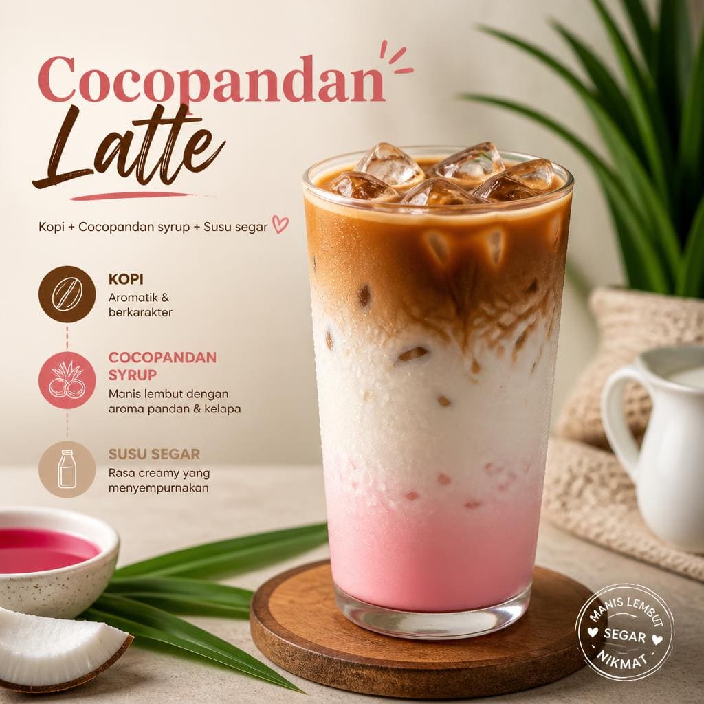 Cocopandan Latte dari Kopi Kisah Kita